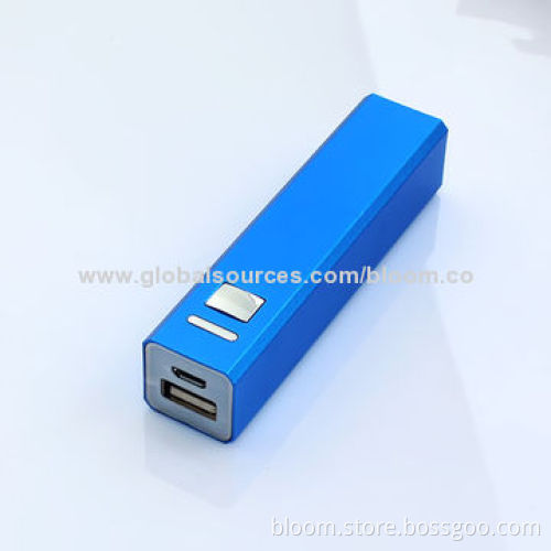 Promotional Metal USB Battery Charger for iPhone, 2,200/2,600mAhNew